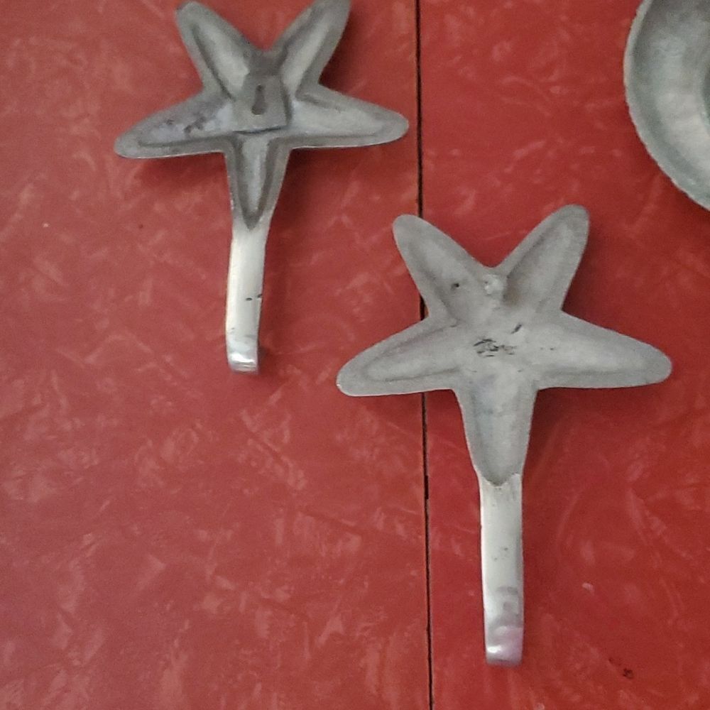 Starfish Shell Wall Hooks Set of 4 - Picture 5 of 10